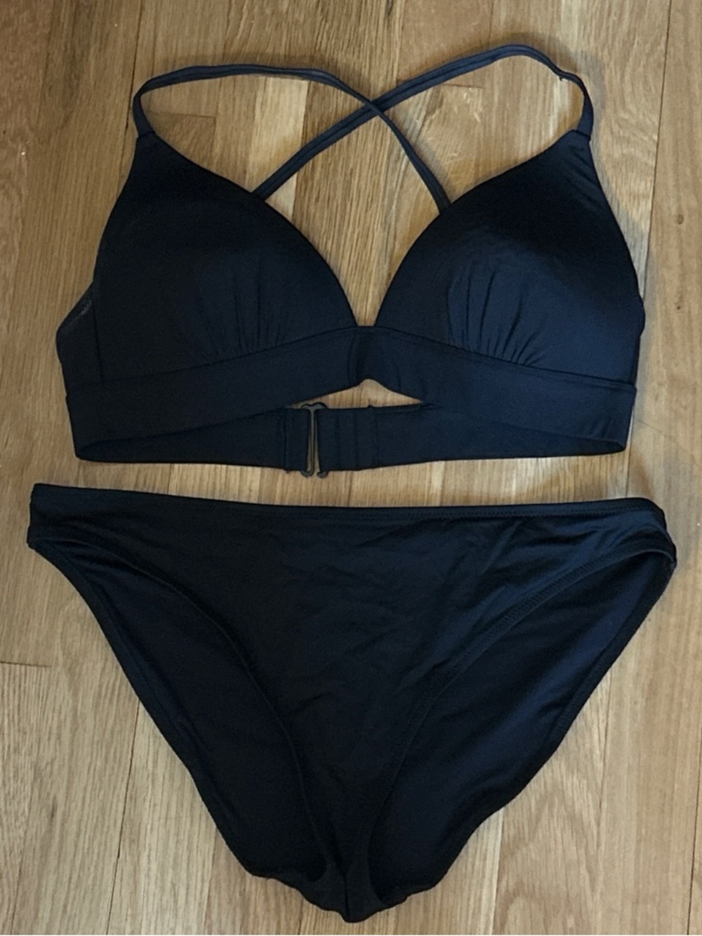 H&M Black Crisscross Bikini Set